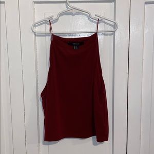 Red cropped tank top- Forever 21 (M)